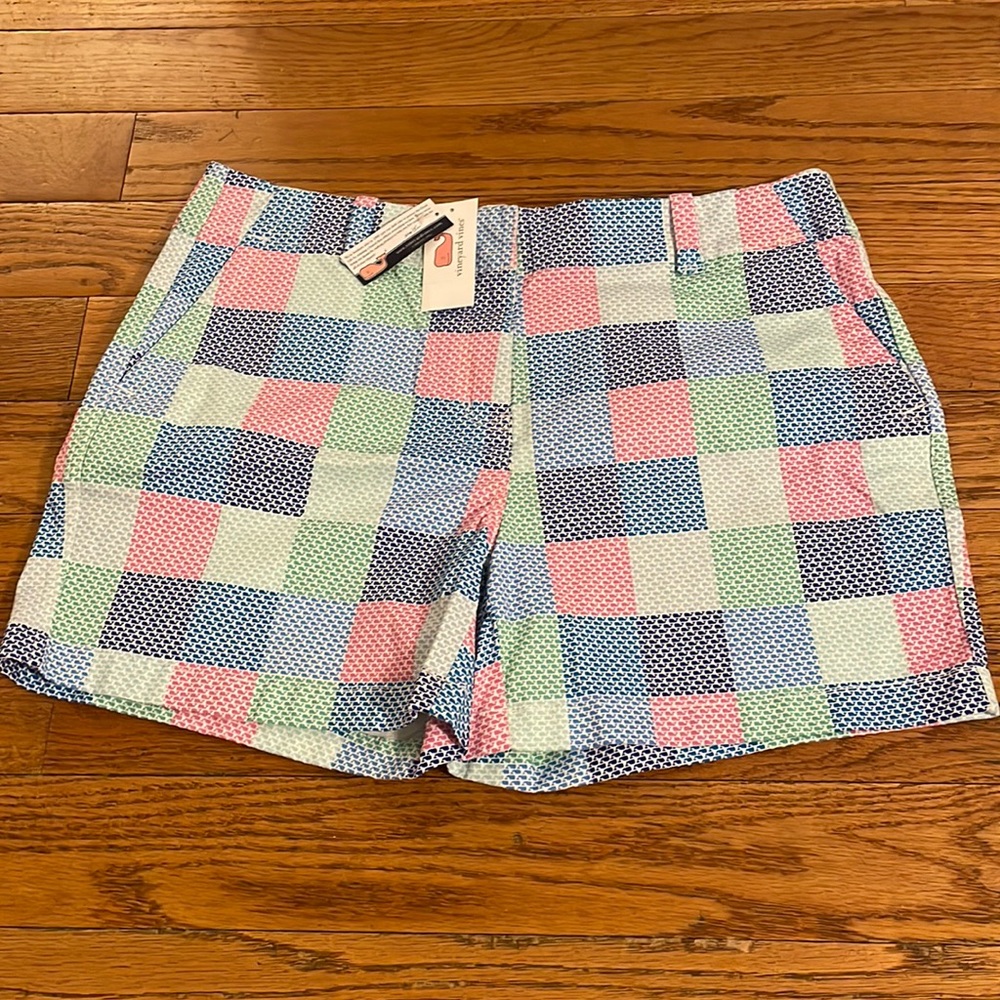 NWT Vineyard Vines Outlet Patchwork Whales Shorts size 12